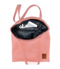 Pera Pink Zippered Tote Bag
