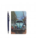 VW Beetle Printed Pocked Notebook