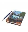 VW Beetle Printed Pocked Notebook