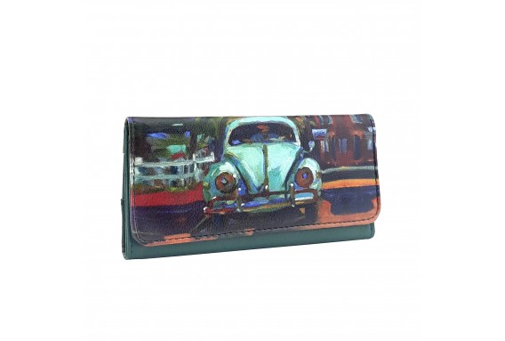 Beetle Car Printed Tobacco Pounch