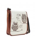 Owls Printed Shoulder Bag