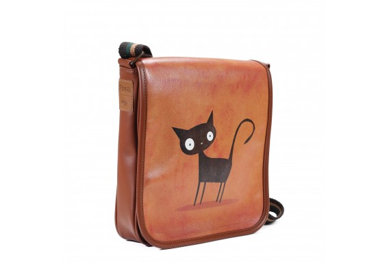 Cat Printed Shoulder Bag