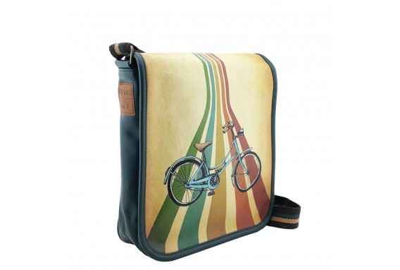 Bike Printed Shoulder Bag