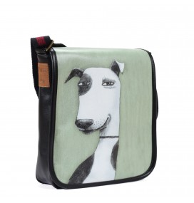 Τσάντα Ταχυδρόμου Χιαστί με Σχέδιο Χαμογελαστός Σκύλος