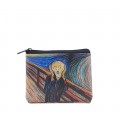 Edvard Munch Scream Printed Visa & Coins Bag