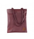 Pera Purple Zippered Tote Bag